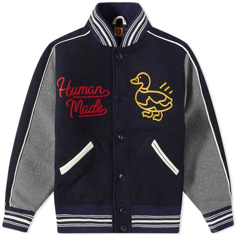 human made varsity jacket replica|hypebeast human made jacket.